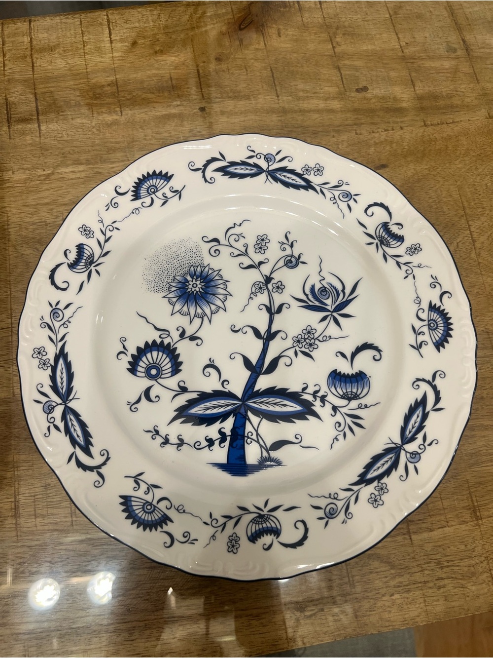 House of Prill - Blue Onion Dinner Plate RARE